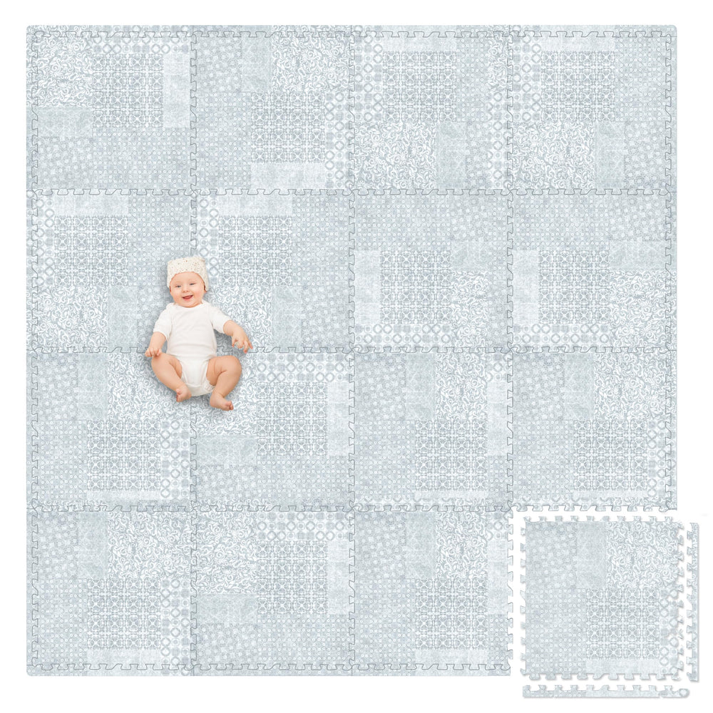 Play Platoon non-toxic foam mat in 96x96 inches for safe, cushioned play on any floor.