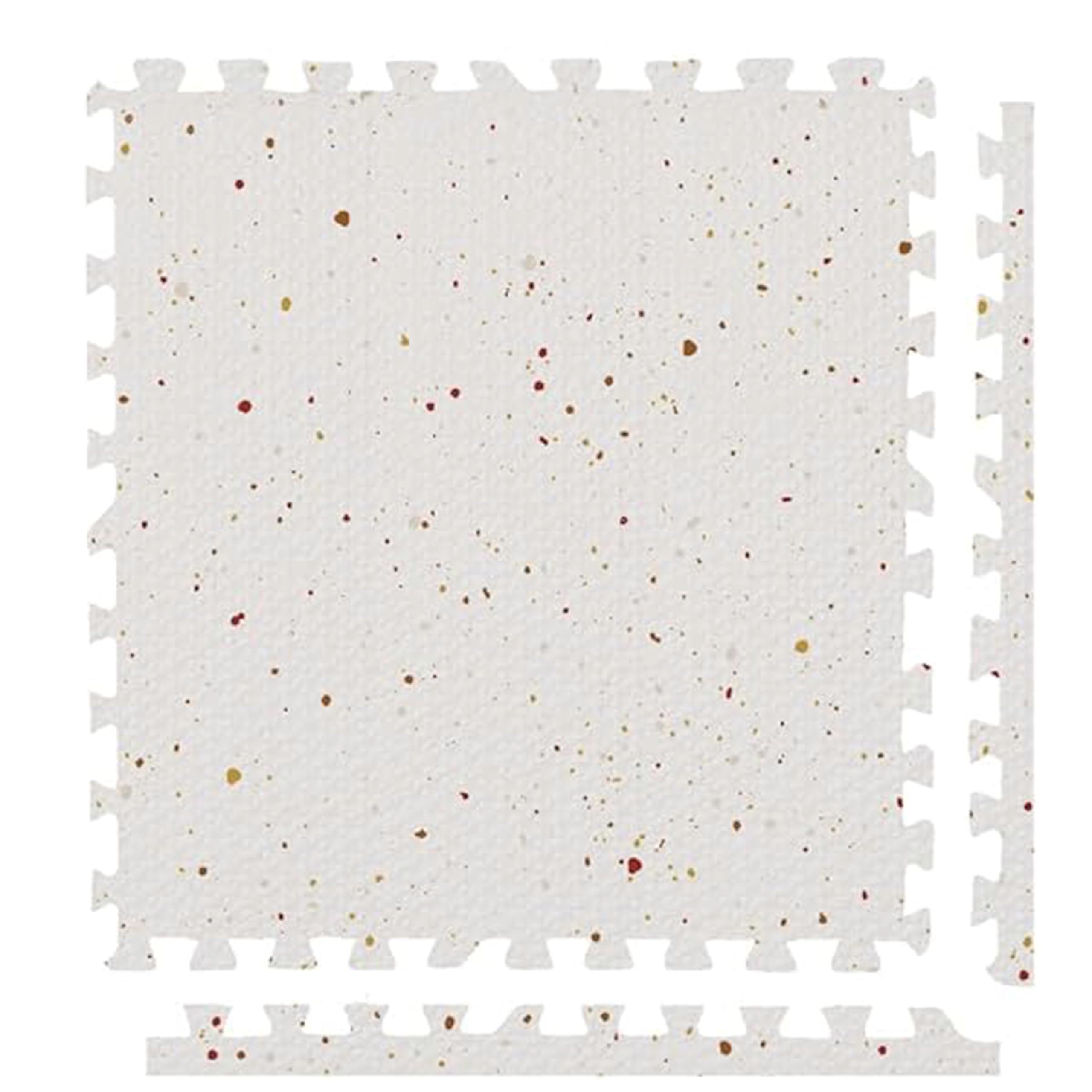 Play Platoon assembled 72x72 inch mat in a bright playroom offering a soft, cushioned play area.
