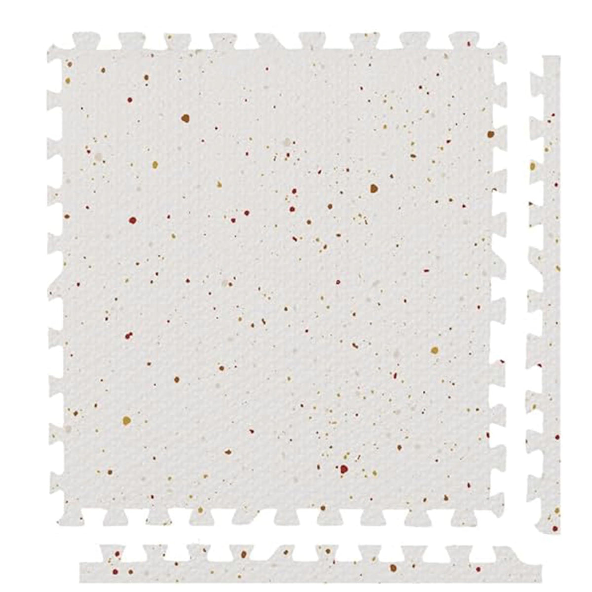Play Platoon assembled 72x72 inch mat in a bright playroom offering a soft, cushioned play area.