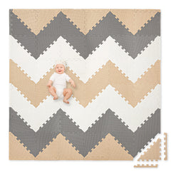 Play Platoon triangle mat tiles arranged for versatile layouts and soft, safe flooring.