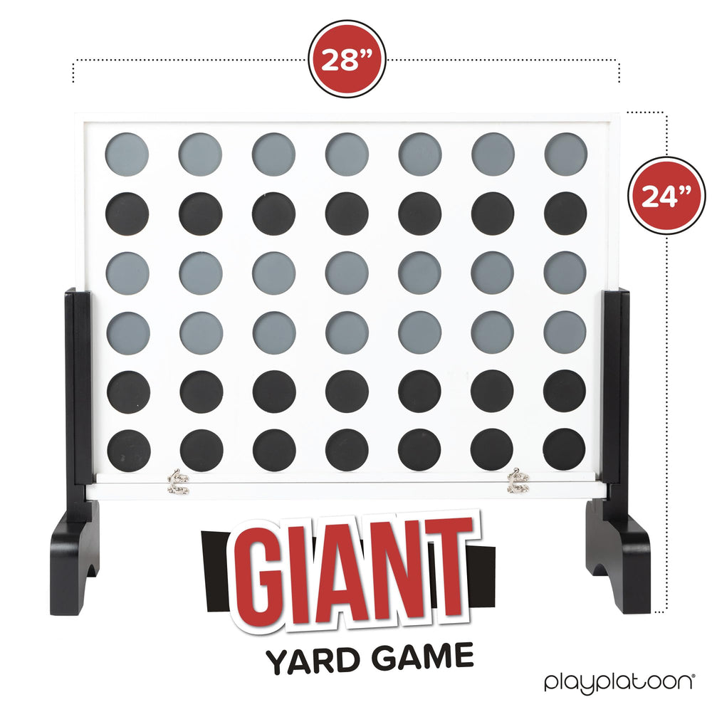 Play Platoon 4-in-row coins included for easy scoring in outdoor play