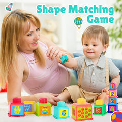 PLAY Pound a Ball shape blocks sorter highlighting color and shape learning.
