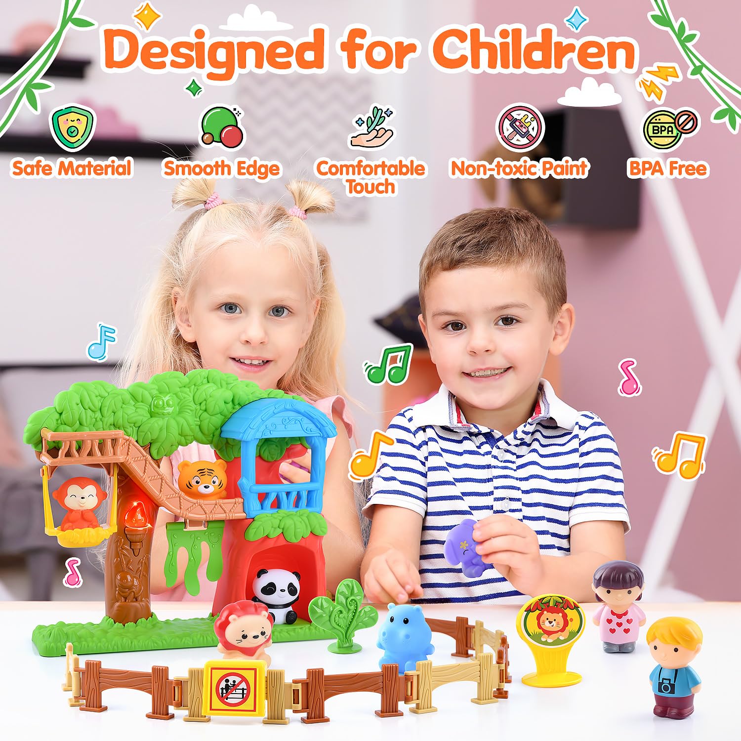 PLAY BPA-free ABS playground parts with non-toxic PVC figures for safe play