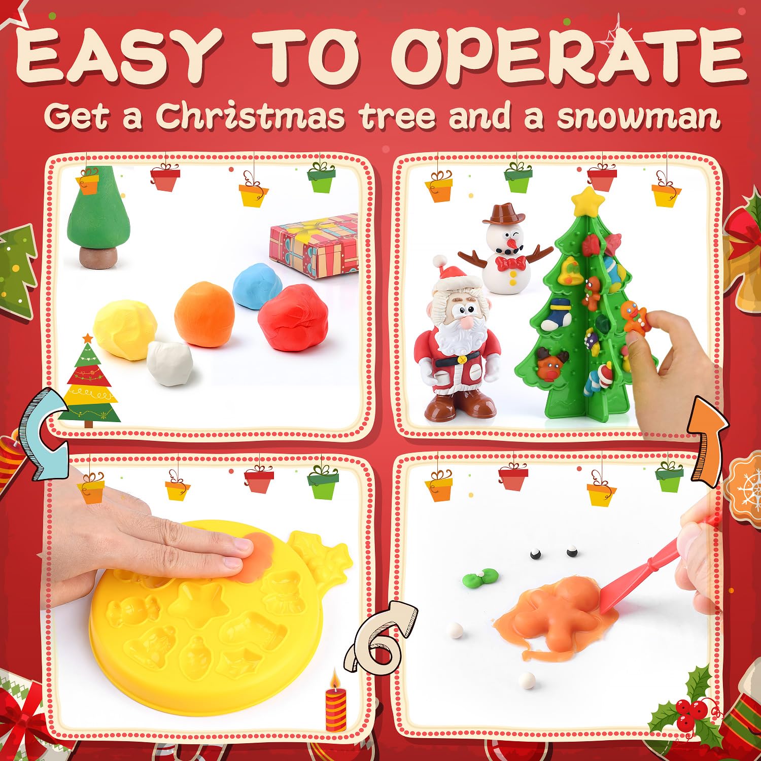 PLAY snowman kit and white dough for cozy winter crafts.
