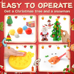 PLAY snowman kit and white dough for cozy winter crafts.