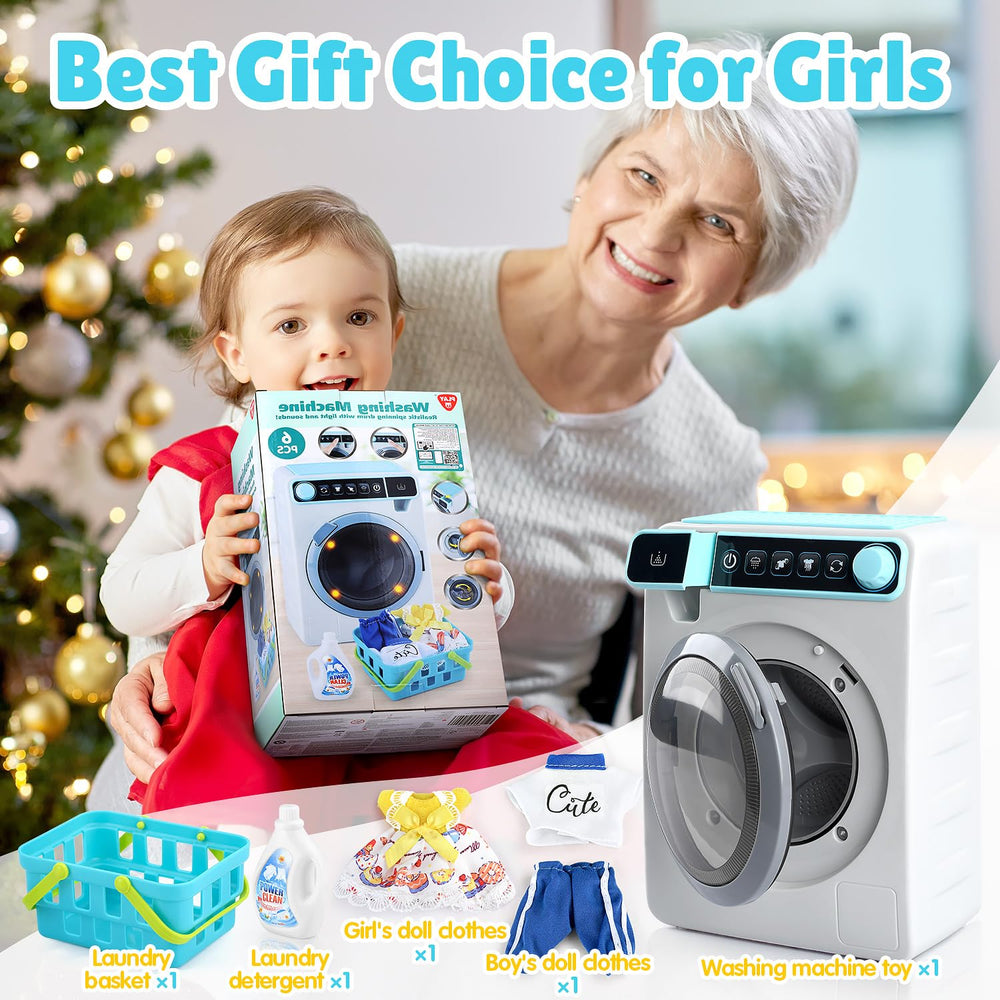 PLAY Spin cycle beeps guide children through sequence and flow.