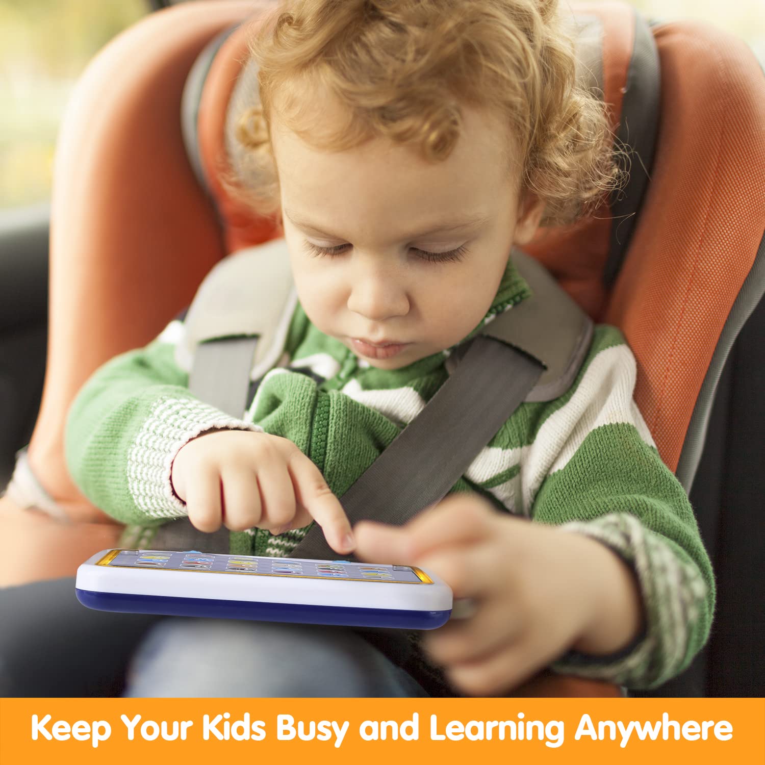 Soft-button design and gentle glow on the PLAY tablet invite interaction.