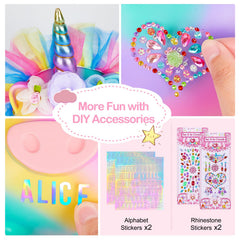 Play Tailor piggy bank decoration kit with rhinestones for sparkle and creativity