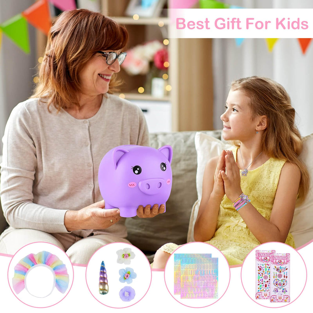 Play Tailor unicorn piggy bank makes a cute room decor gift