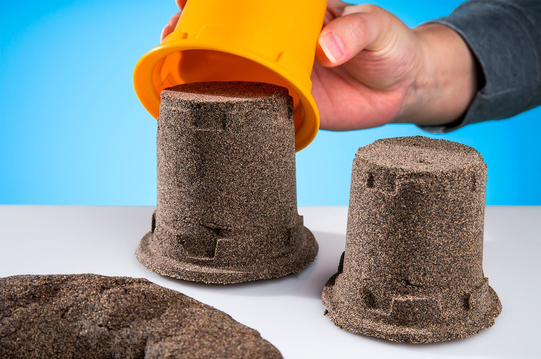 Play Visions dirt bucket clean-up shot demonstrates easy cleanup after play