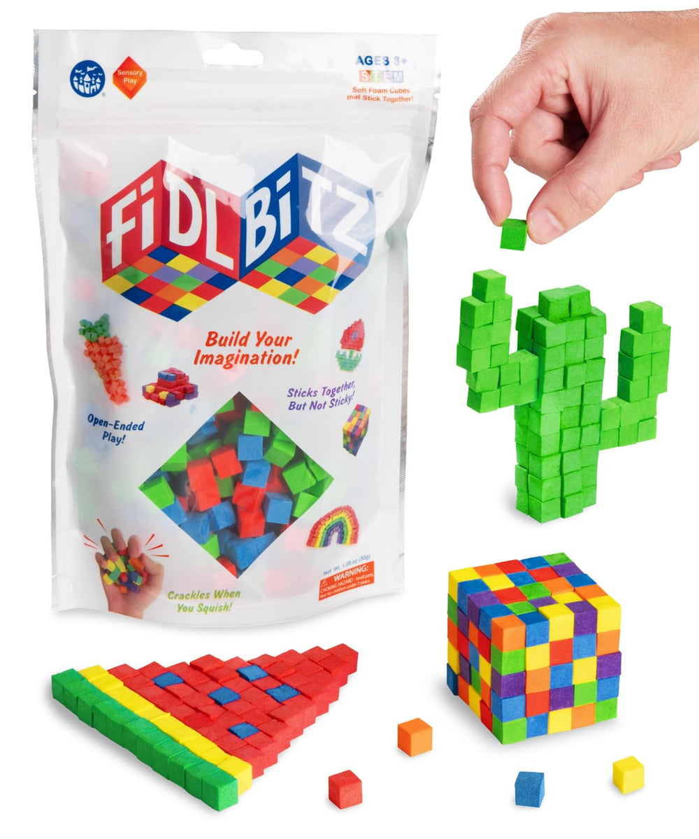 Play Visions FidlBitz crackle close-up for sensory play.