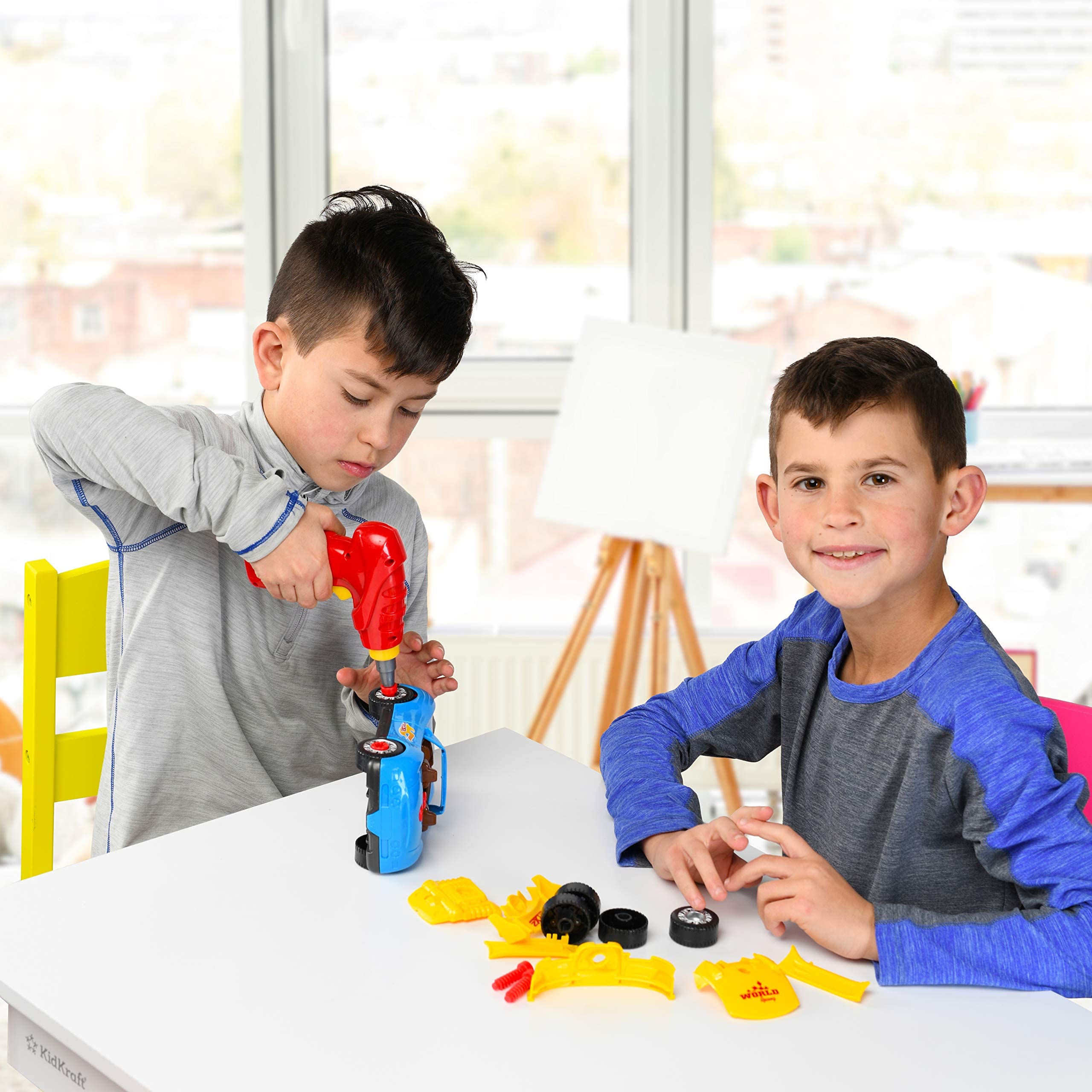 Play22 car parts assembly showcases modular design for easy customization