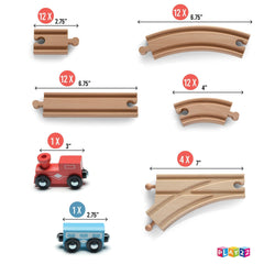 Play22 curved tracks six inches to build dynamic loops.