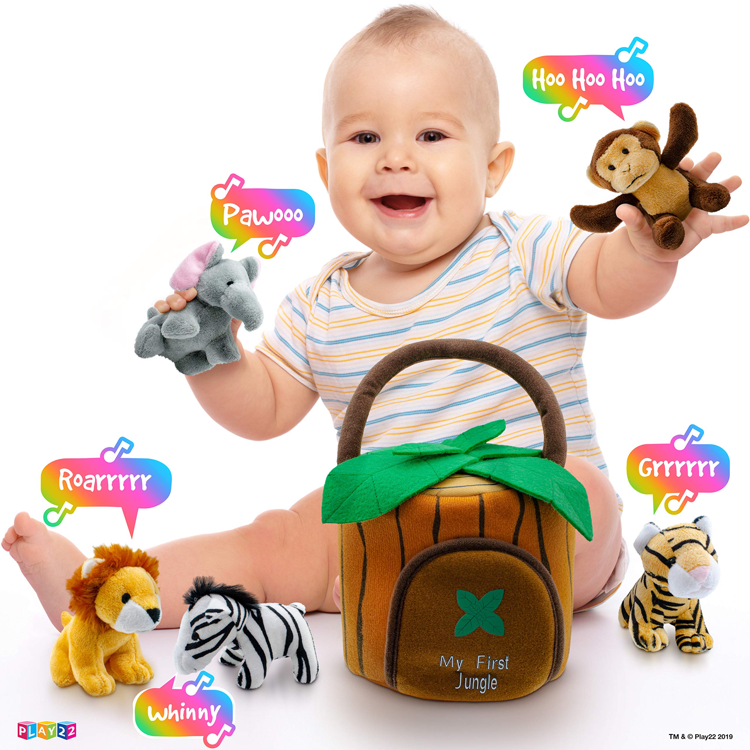 Play22 jungle house carrier keeps toys organized during travel