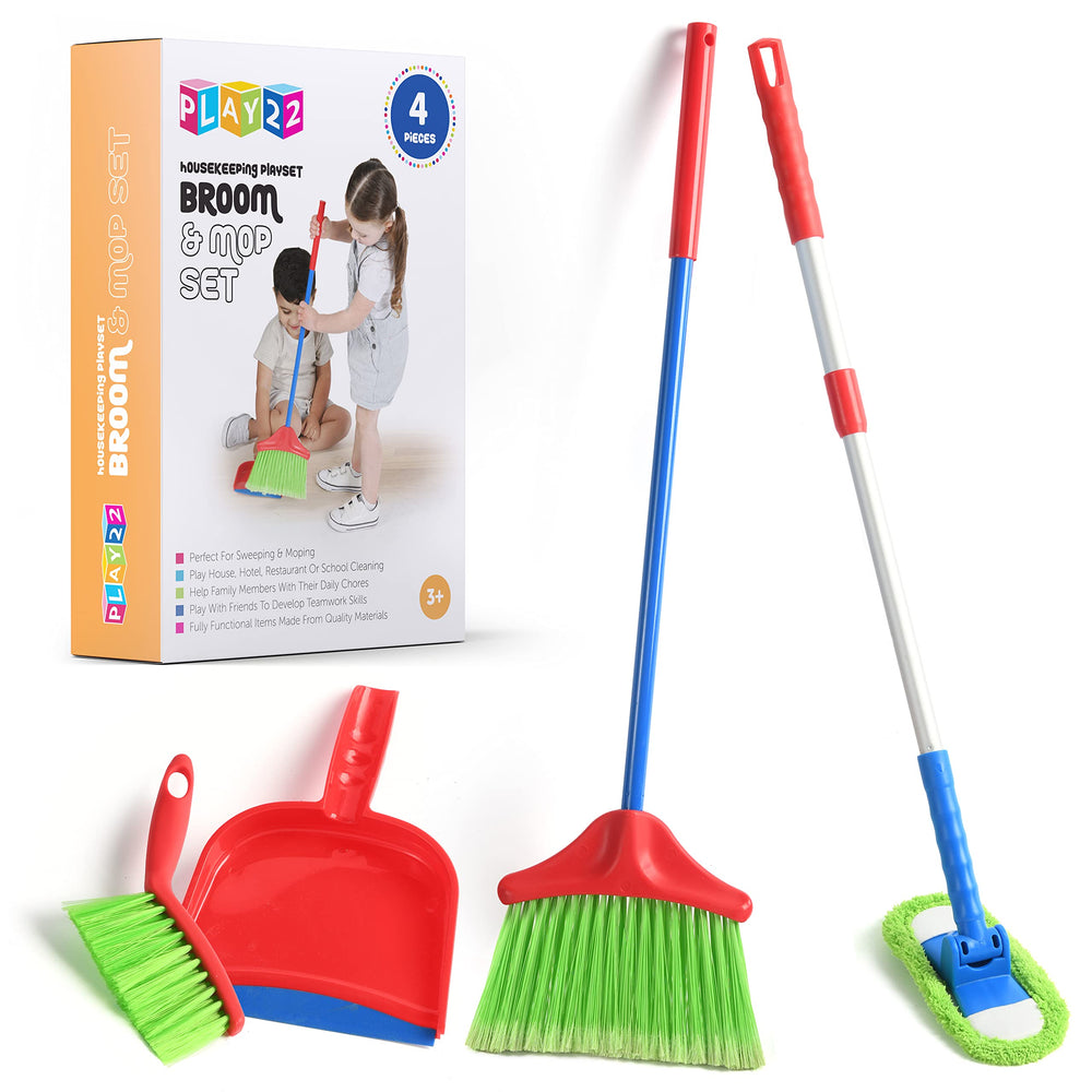 Play22 Kids Cleaning Set broom for pretend play cleaning fun