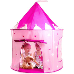 Play22 Princess Castle Pink front view invites kids to play and imagine.