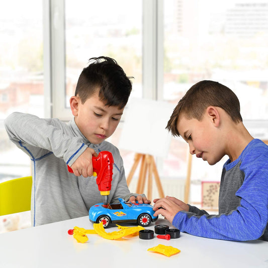 Play22 racing car with lights and engine sounds enhances realistic imaginative play
