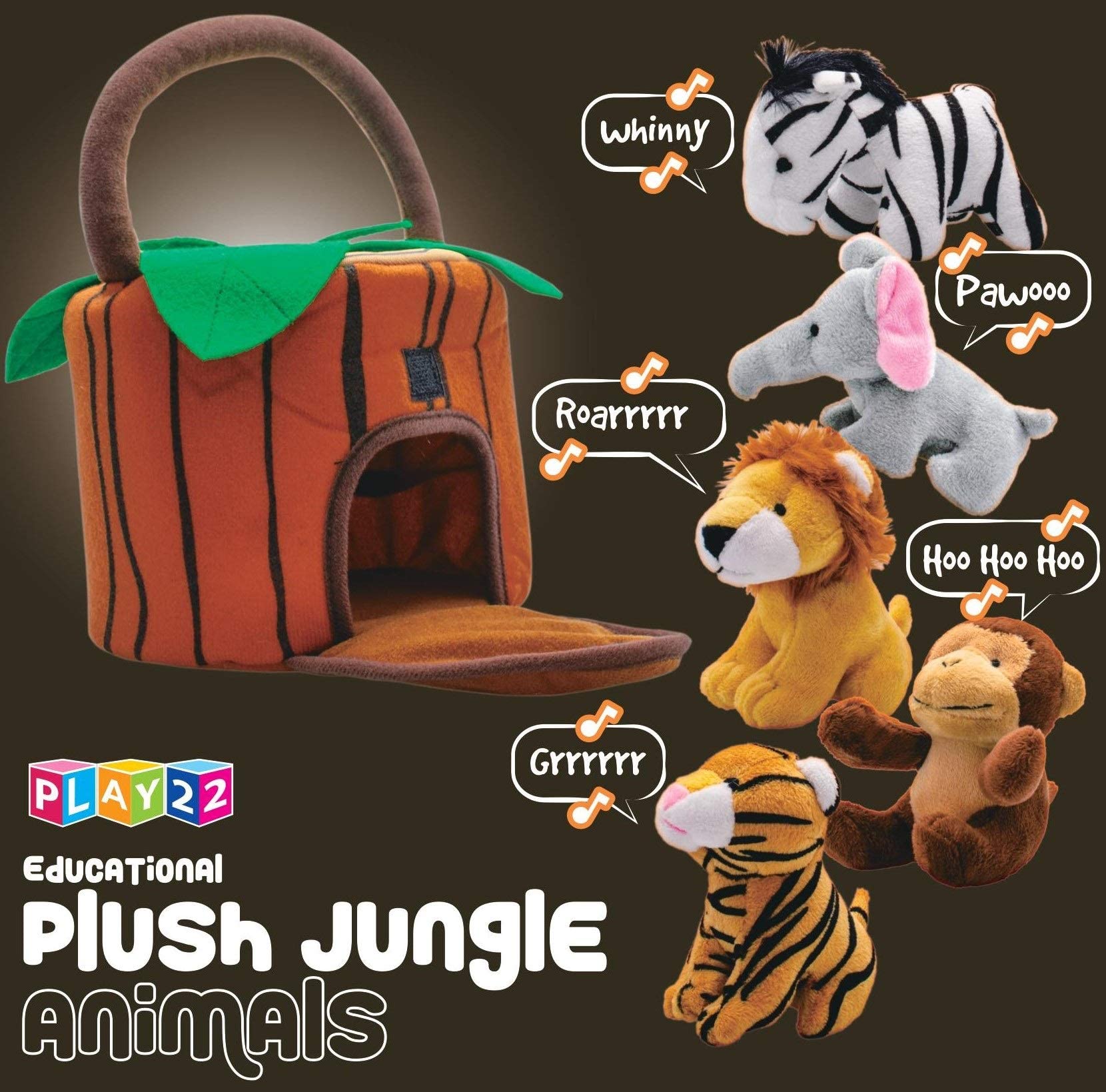 Play22 realistic animal sounds enhance sensory play and discovery