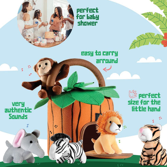 Play22 plush tiger with talking feature inspires pretend safari adventures