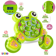 Play22 Whack A Frog game for two players encouraging shared play