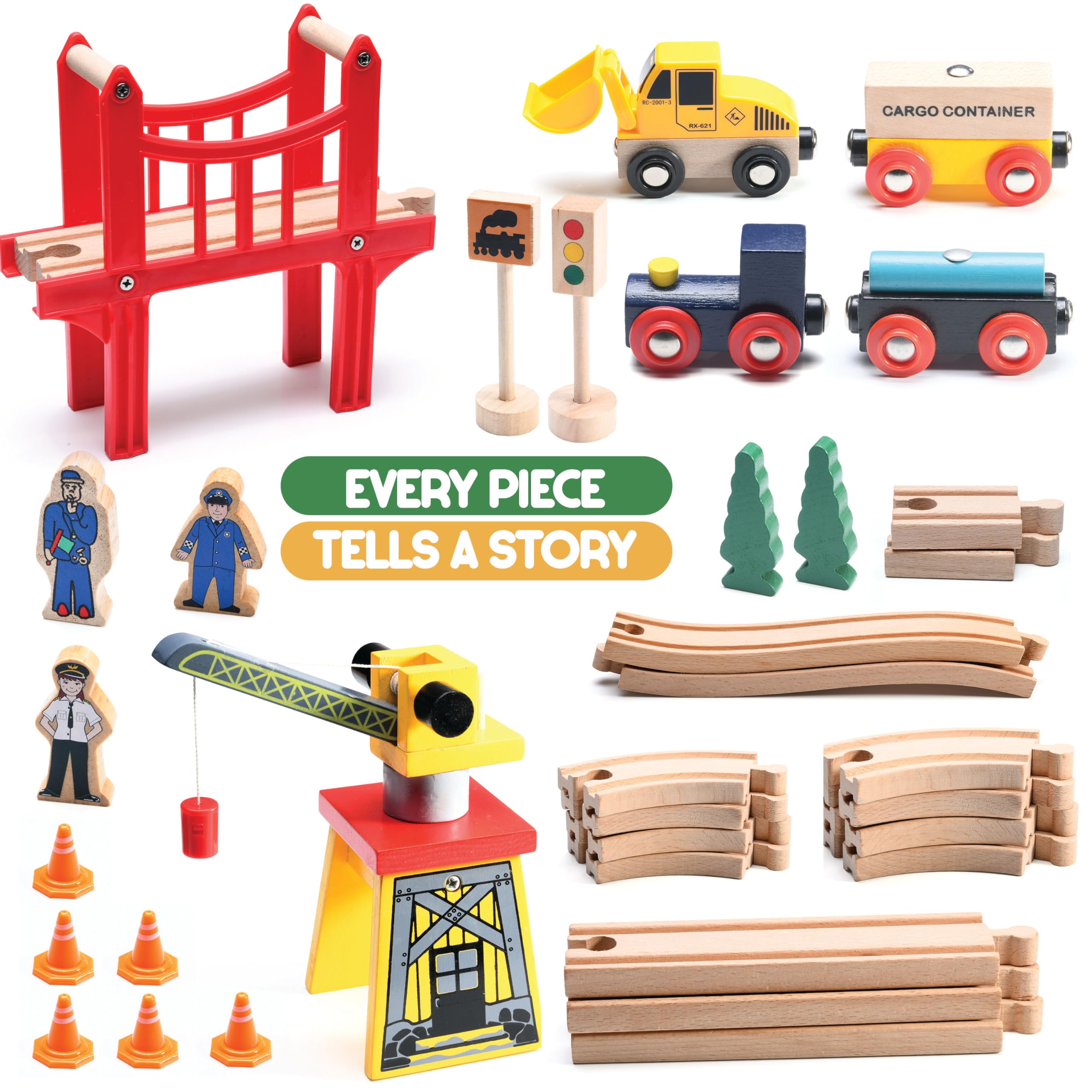 Play22 magnetic crane in action for hands-on pretend play.