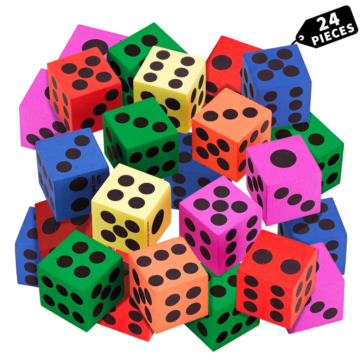 Playbees big foam dice set with jumbo size for engaging classroom math activities.