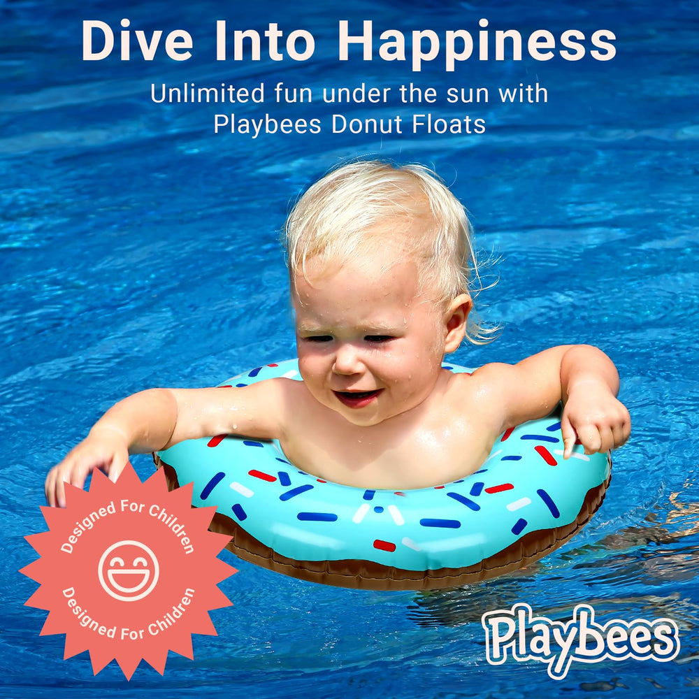 Playbees Bright Frosting Donut Float with colorful design for parties and photos.