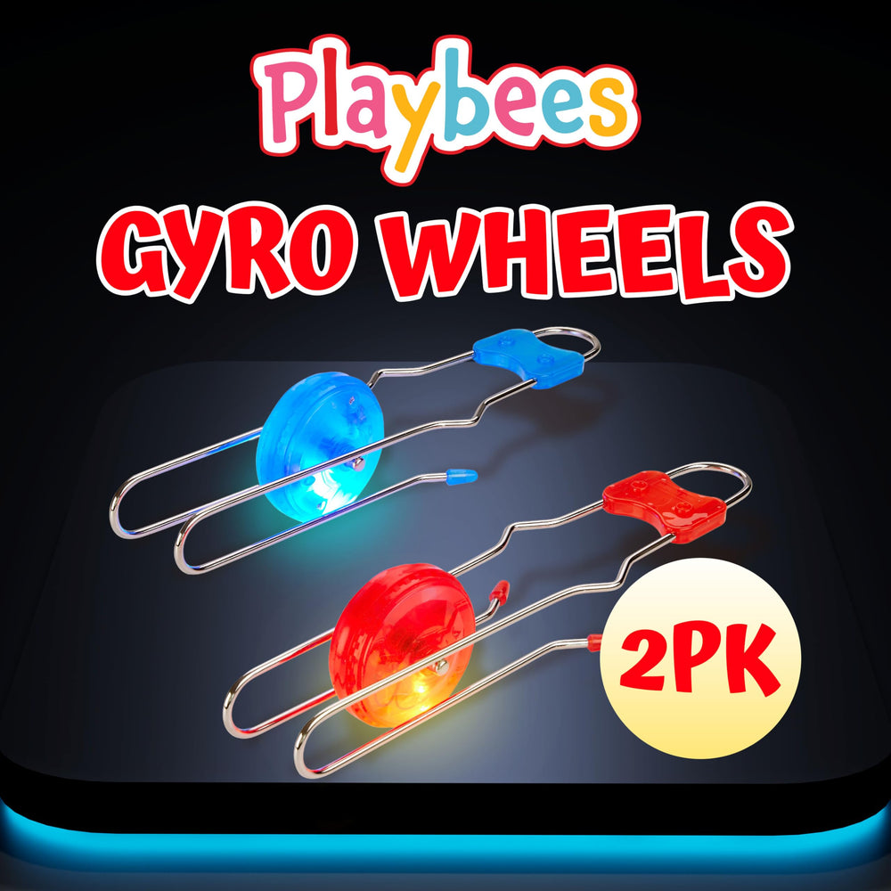 Playbees light up gyro wheels yoyo in motion with mesmerizing glow and smooth spins