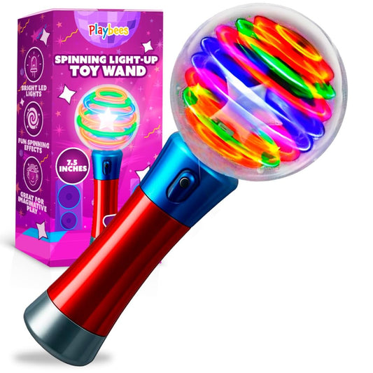 Playbees Light Up Spinning Wand ball LED for captivating solo play