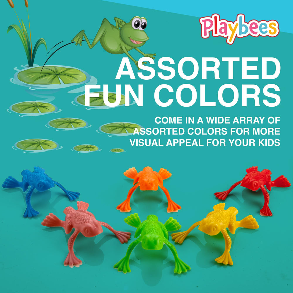 Playbees Jump n Leap frogs safe, durable plastic for repeated use