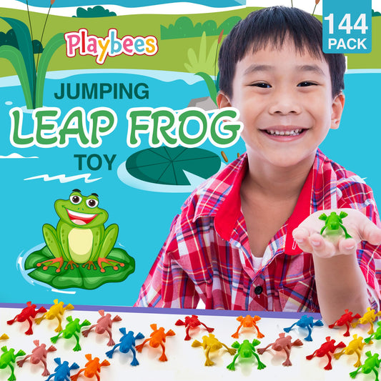 Playbees Jump n Leap frogs 2-inch jumping toys suitable for indoor-outdoor play