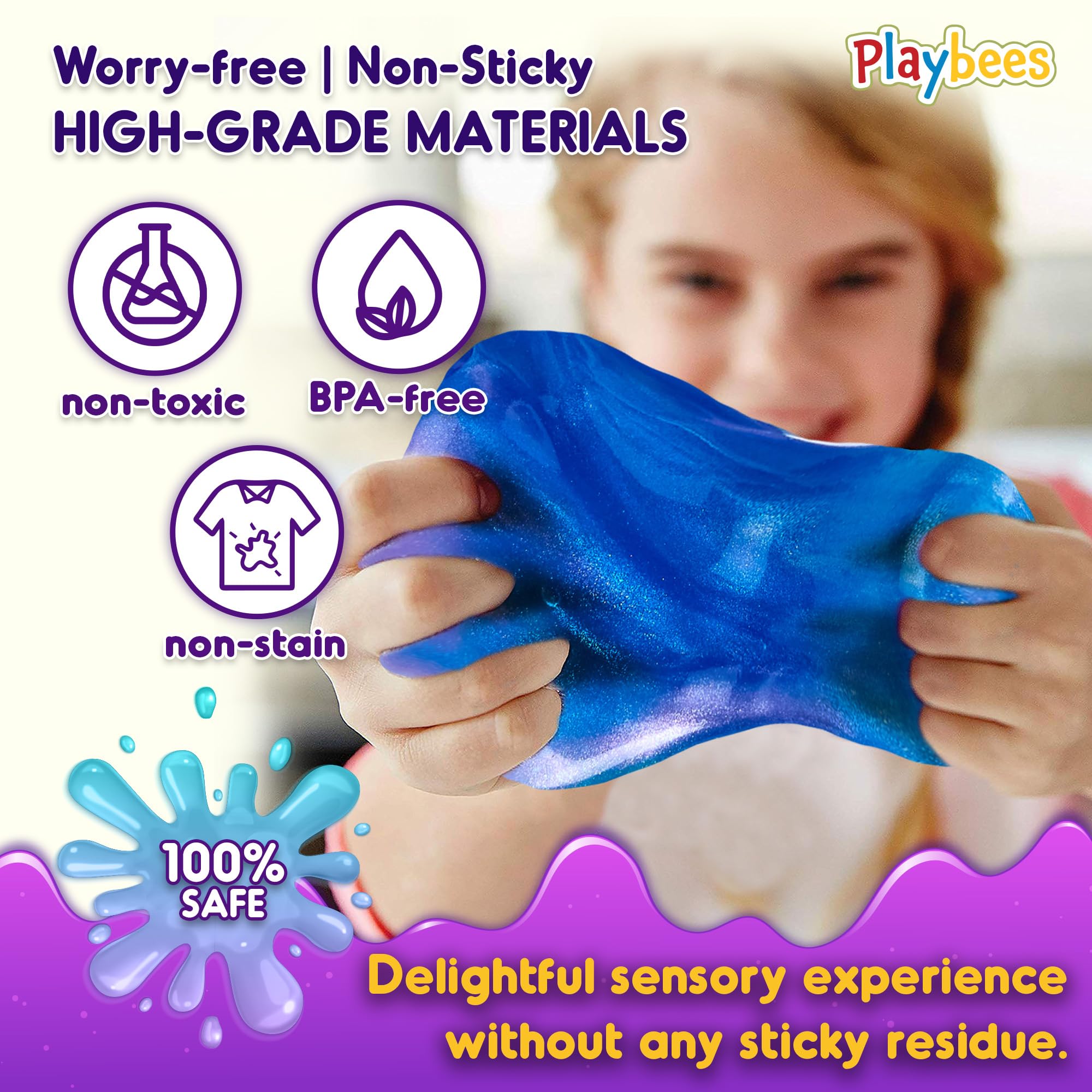 Playbees Mini Galaxy Slime party favors add cosmic fun to events.
