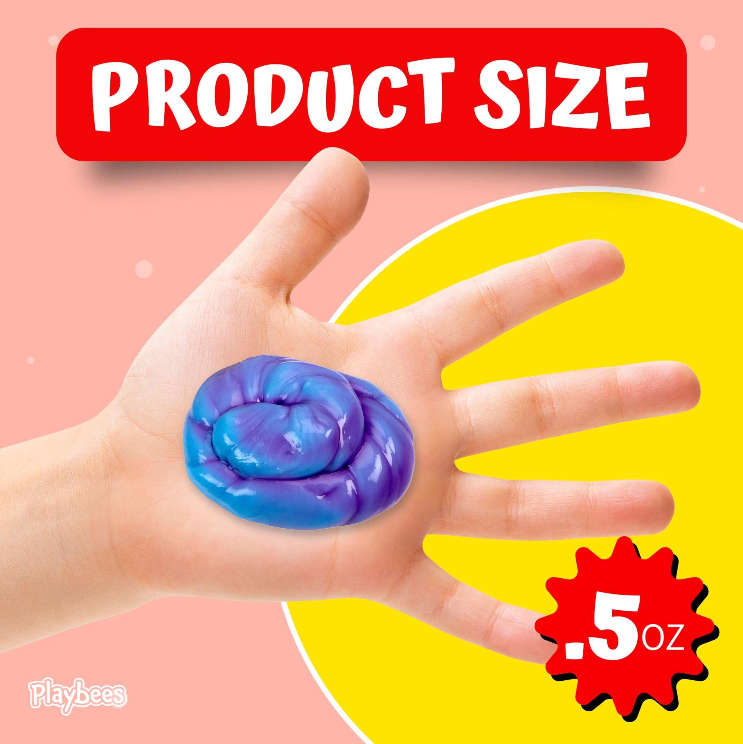 Playbees mini thinking slime six-pack ready for classroom use.
