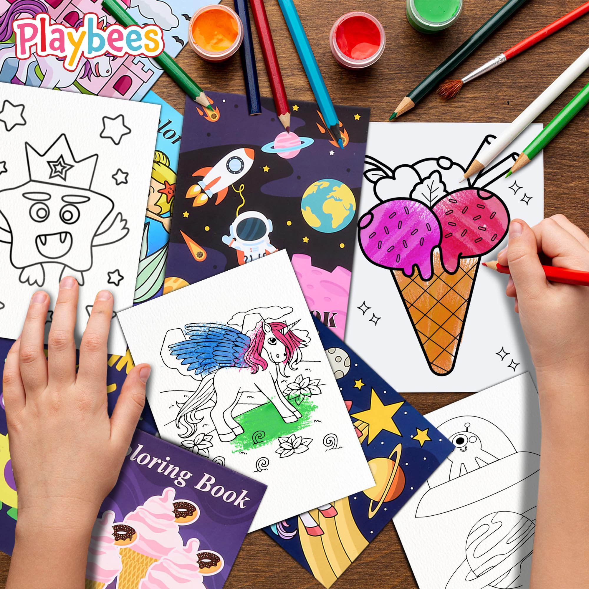 Playbees Monster theme coloring pages boost imaginative play and classroom rewards.