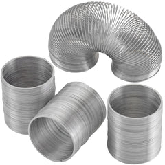 Playbees original metal coil slinky 4-pack offers durable, classic fun for all ages.
