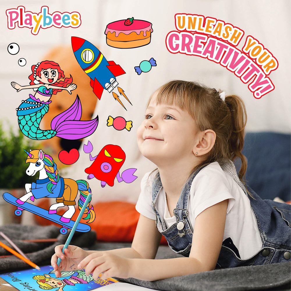 Playbees 20-pack coloring books bundle is great for gifts and school events.