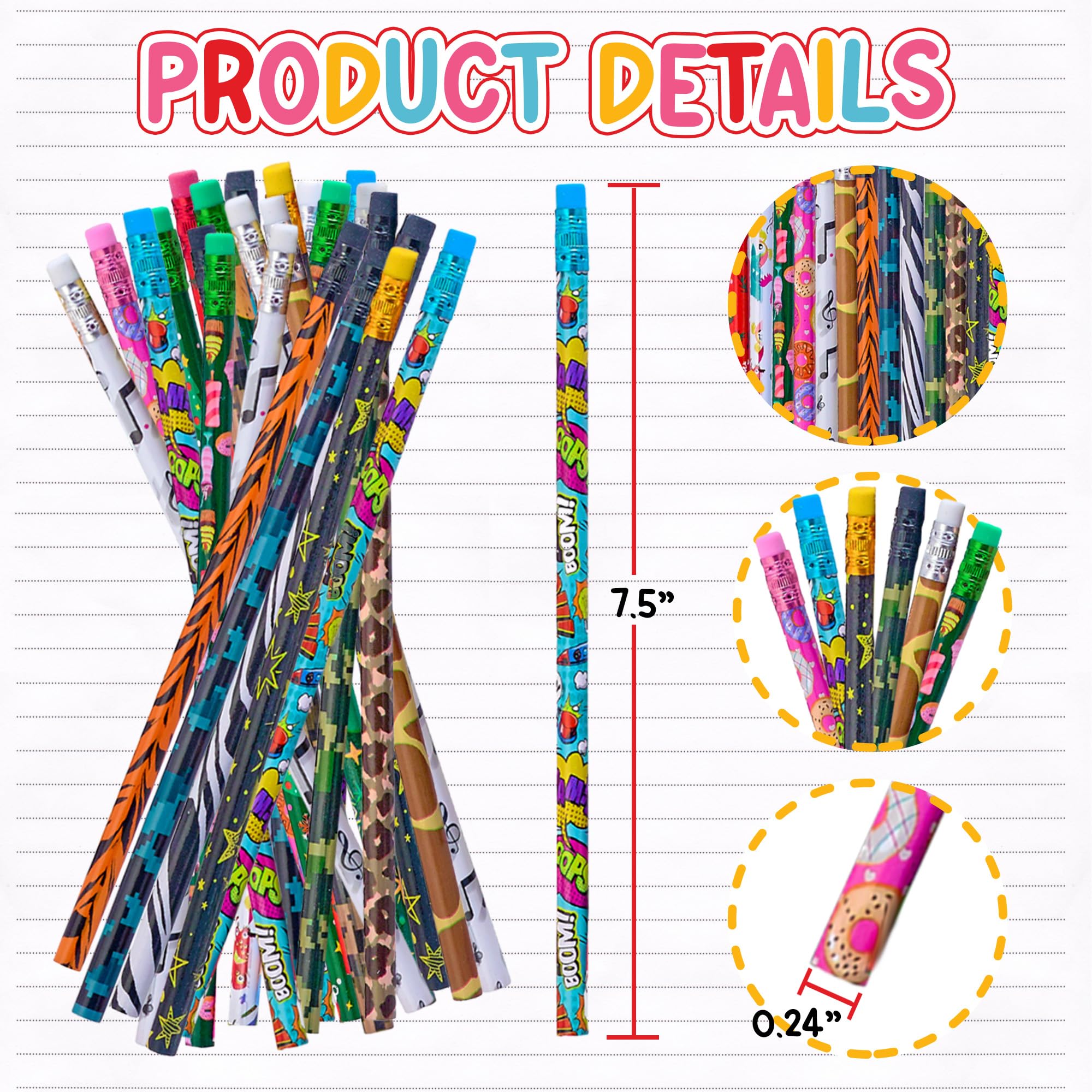 Playbees Premium HB-2 Pencil comfortable grip for precise writing and drawing