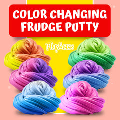 Playbees therapy putty texture close-up highlighting soft squish and safety.