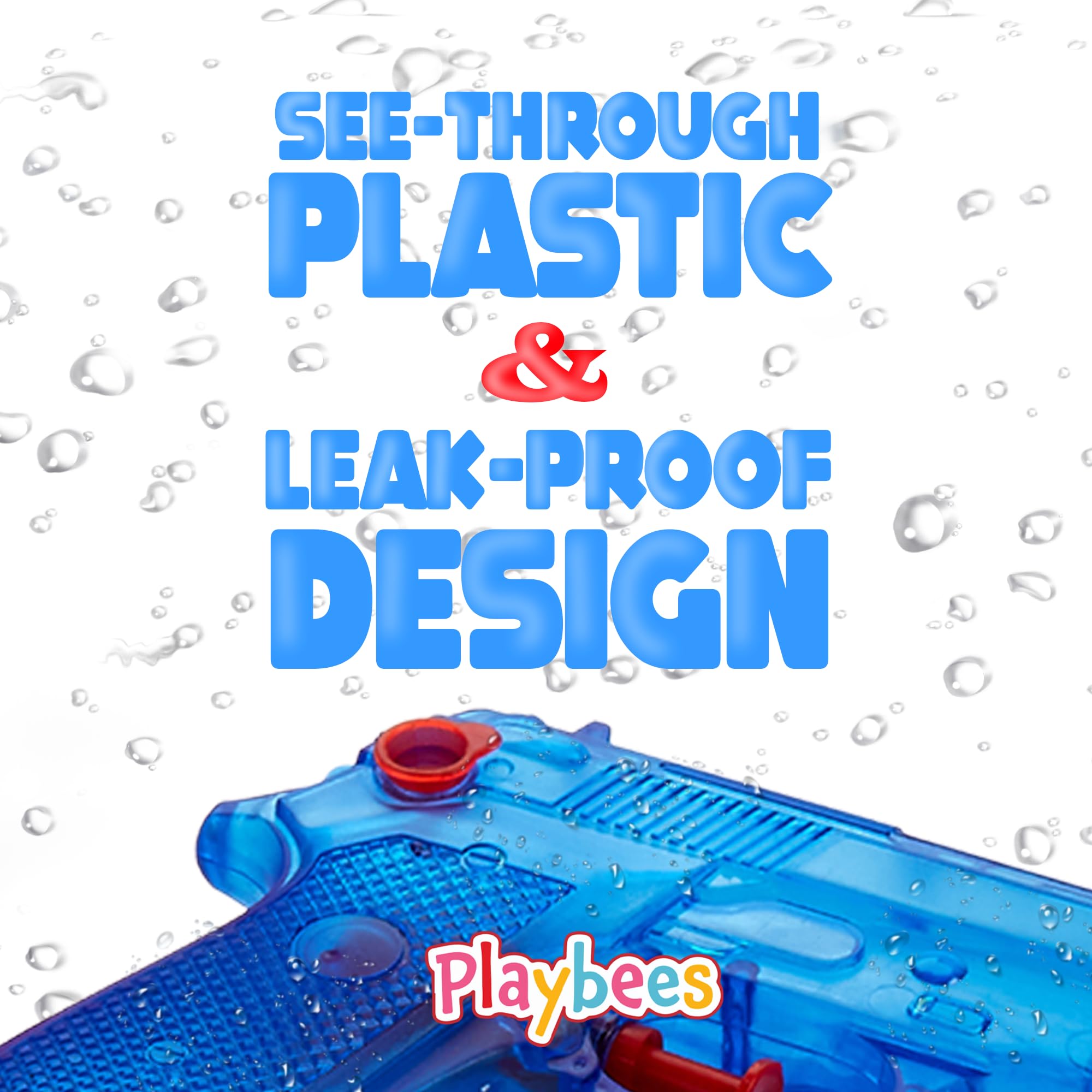 Playbees Water Blasters 6inch, kids and adults versatile outdoor toy