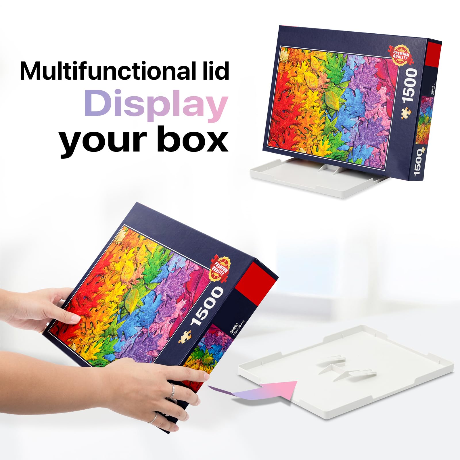 Playboda 11x9 puzzle trays on white background for clear piece visibility.