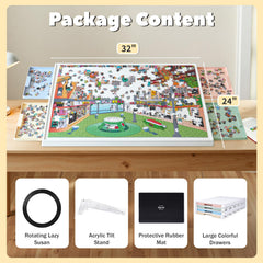 Playboda 32x24 inch surface enhancing color contrast for piece matching