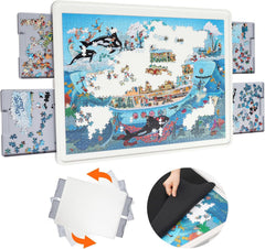 Playboda puzzle board 35x27 with drawers for sorting pieces.