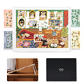 Playboda tilting puzzle board top view with 30x22 surface for 1000-piece puzzles.