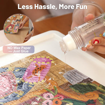 Playboda tilting puzzle board protective mat shielding from dust and bumps.