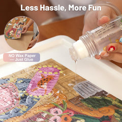 Playboda tilting puzzle board protective mat shielding from dust and bumps.
