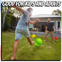 PlayBolt 10-inch green kickball close-up for versatile indoor and outdoor play.