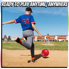 PlayBolt 8.5-inch orange playground ball ideal for kickball