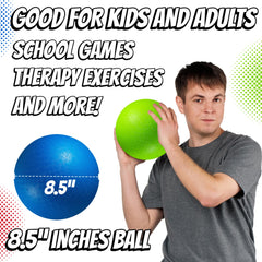 PlayBolt 8.5-inch red playground ball for rugged outdoor use