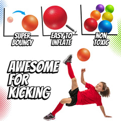 PlayBolt 8.5-inch yellow playground ball boosts visibility during games