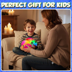PlayBolt kids playing indoors or outdoors with colorful rainbow balls.